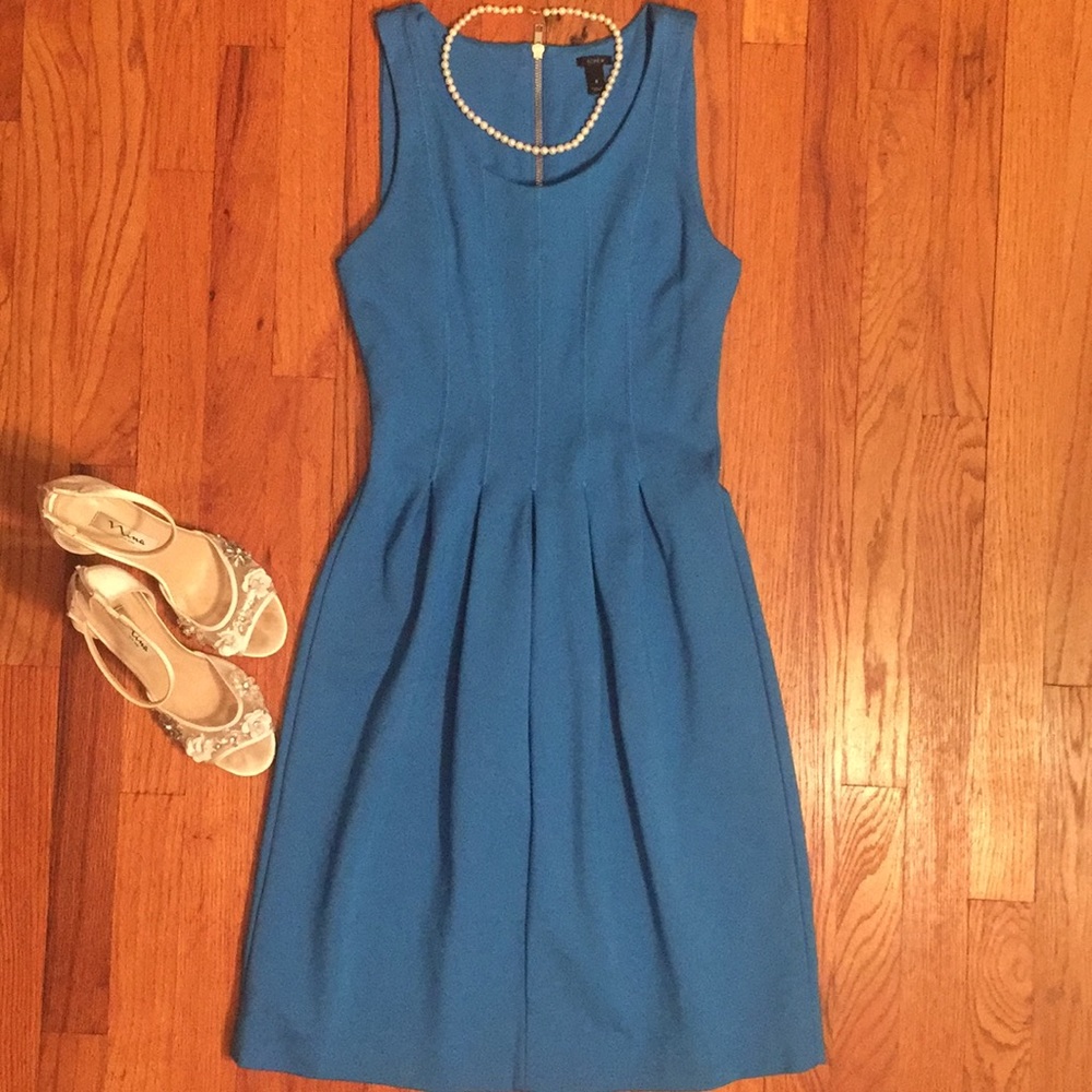 Gorgeous Pleated J.Crew Blue Dress Size 0
